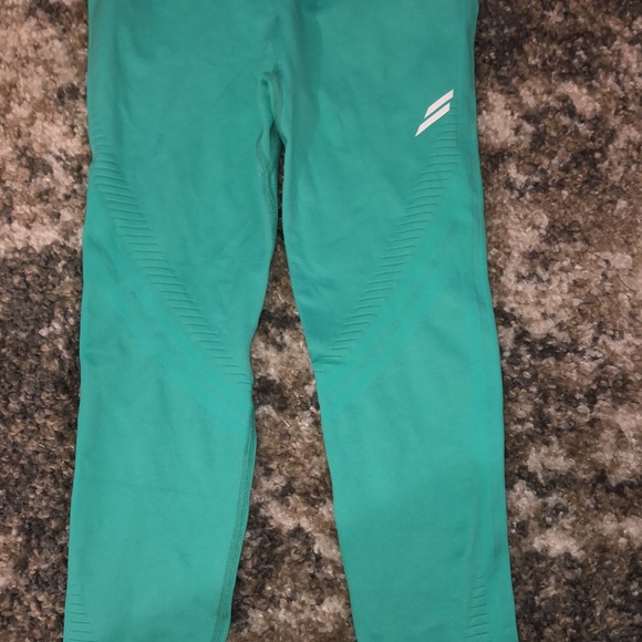 Doyoueven DYE Scrunch Seamless Leggings - Bright Teal - XS - Picture 2 of 5
